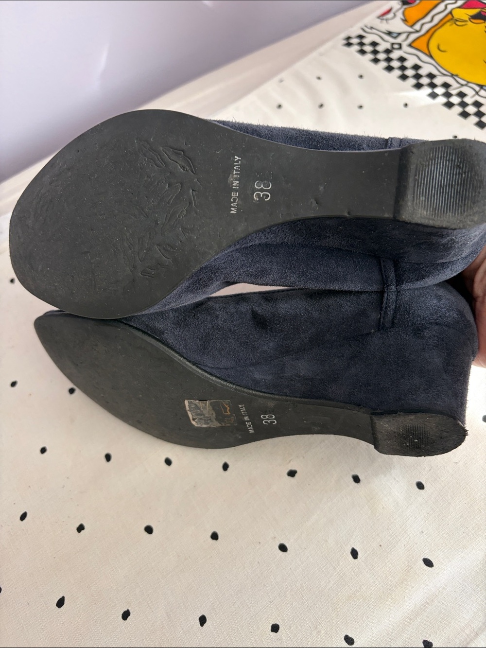 Bottega Veneta vintage Blue Suede Peep-Toe Knot Bow Heels - Picture 3 of 4